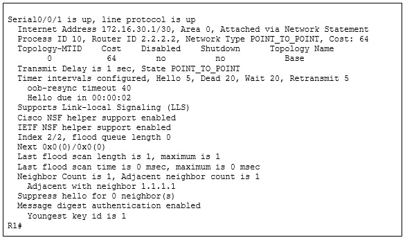 CCNA 3 v7 Modules 1 \u2013 2: OSPF Concepts and Configuration Test Online 7